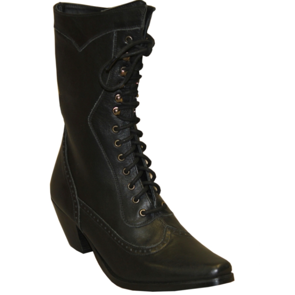 Rawhide by Abeline Victorian Lace-Up Boots